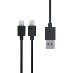 CABLE MICRO-USB-A Y LIGHTNING / 2 IN 1