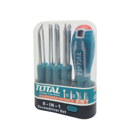 KIT DE DESTORNILLADORES TOTAL THT250906 / 8 EN 1