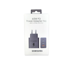 CARREGADOR SAMSUNG / 65W POWER ADAPTER TRIO / 2 USB-C + 1USB